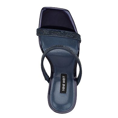 Nine West Yogirl Women's Square Toe Slip-On Dress Sandals