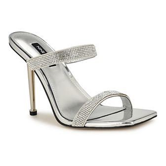 Nine West Yogirl Women's Square Toe Slip-On Dress Sandals
