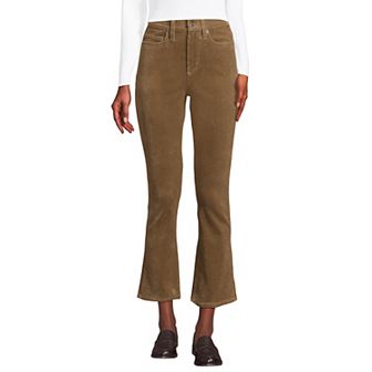 Petite Lands' End Corduroy High-Rise Kick Crop Pants