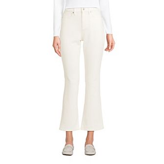 Petite Lands' End Corduroy High-Rise Kick Crop Pants