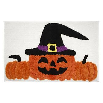 Avanti Pumpkin Witch Hat Halloween Bathroom Rug