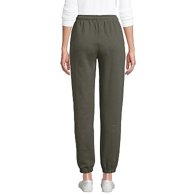 Petite Lands' End Fleece High-Rise Jogger Pants