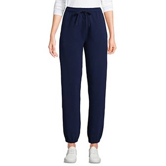 Petite Lands' End Fleece High-Rise Jogger Pants