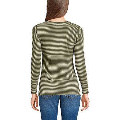 Petite Lands' End Jersey Scoopneck T-Shirt