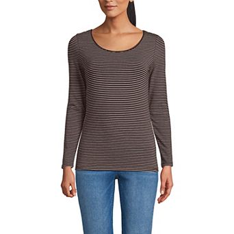 Petite Lands' End Jersey Scoopneck T-Shirt
