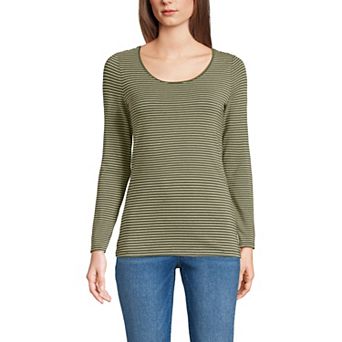 Petite Lands' End Jersey Scoopneck T-Shirt