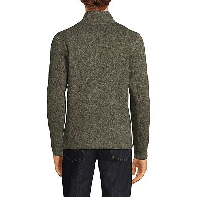 Men's Lands' End Sweater Fleece Quarter Zip Pullover