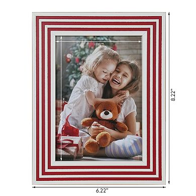 5" x 7" Red & White Stripe Picture Frame