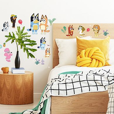 RoomMates Bluey Family and Friends Peel and Stick Wall Decal 40-piece Set