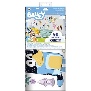 RoomMates Bluey Family and Friends Peel and Stick Wall Decal 40-piece Set