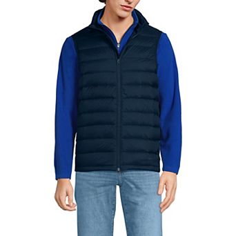 Men's Lands' End Wanderweight Down Puffer Vest