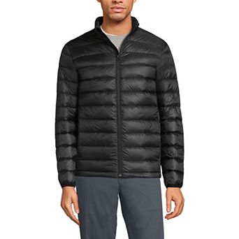 Men's Lands' End Wanderweight Down Mockneck Puffer Jacket