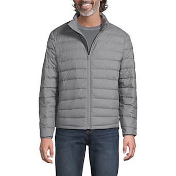 Men's Lands' End Wanderweight Down Mockneck Puffer Jacket