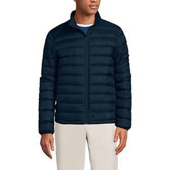 Men's Lands' End Wanderweight Down Mockneck Puffer Jacket
