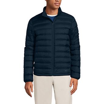 Men's Lands' End Wanderweight Down Mockneck Puffer Jacket