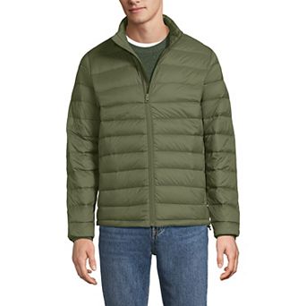 Men's Lands' End Wanderweight Down Mockneck Puffer Jacket