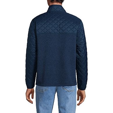 Men's Lands' End Sweater Fleece Full Zip Jacket