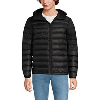 Men's Lands' End Hooded Wanderweight Down Jacket