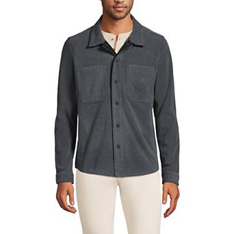 Men's Lands' End Fleece Shirt Jacket