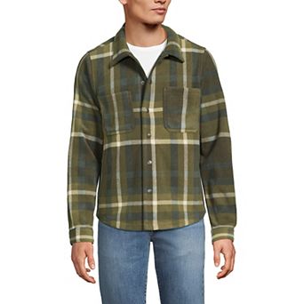 Men's Lands' End Fleece Shirt Jacket