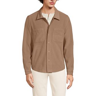 Men's Lands' End Fleece Shirt Jacket