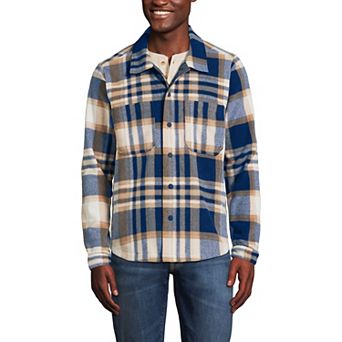 Men's Lands' End Fleece Shirt Jacket