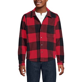 Men's Lands' End Fleece Shirt Jacket