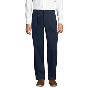 Men's Lands' End Knockabout Pleated Wide Leg Chino Pants