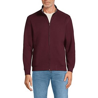 Men's Lands' End Serious Sweats Long Sleeve Zip-Up Sweatshirt