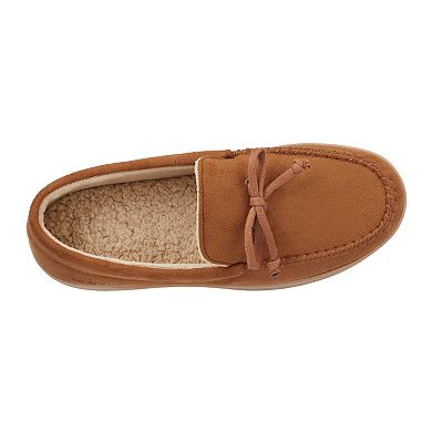 Isotoner Microsuede Boater Men's Moccasin Slippers