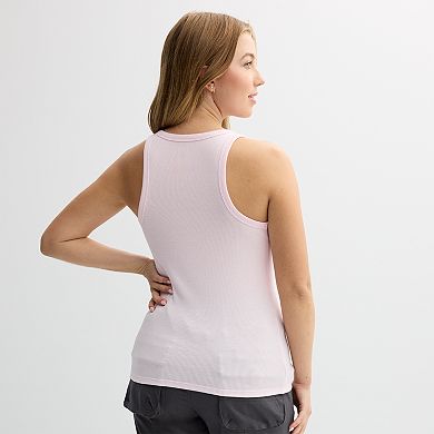 Juniors' SO® Rib Henley Tank