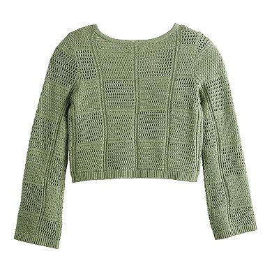 Girls 6-20 SO® Tie Front Cardigan in Regular and Plus Size