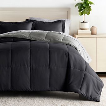 Urban Loft's Bedding Bundle, Reversible Microfiber Comforter Set And Patterned Sheet Set