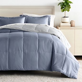 Urban Loft's Bedding Bundle, Reversible Microfiber Comforter Set And Patterned Sheet Set