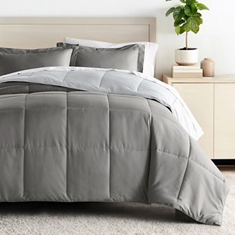 Urban Loft's Bedding Bundle, Reversible Microfiber Comforter Set And Patterned Sheet Set