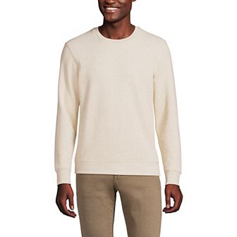 Men's Lands' End Long Sleeve Serious Sweats Crew Sweatshirt
