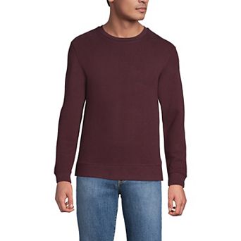 Men's Lands' End Long Sleeve Serious Sweats Crew Sweatshirt
