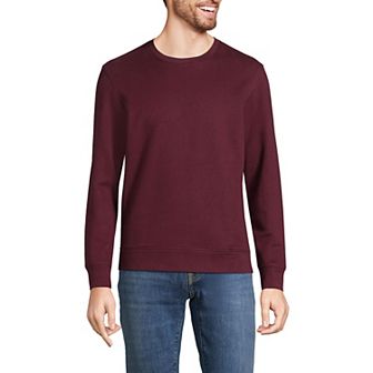 Men's Lands' End Long Sleeve Serious Sweats Crew Sweatshirt