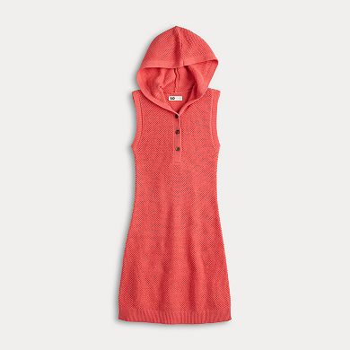 Juniors' SO® Crocheted Hoodie Dress