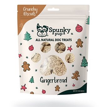 Spunky Pup Gingerbread Crunchy Biscuit Treats 10-oz.
