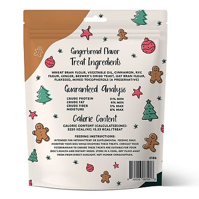 Spunky Pup Gingerbread Crunchy Biscuit Treats 10-oz.