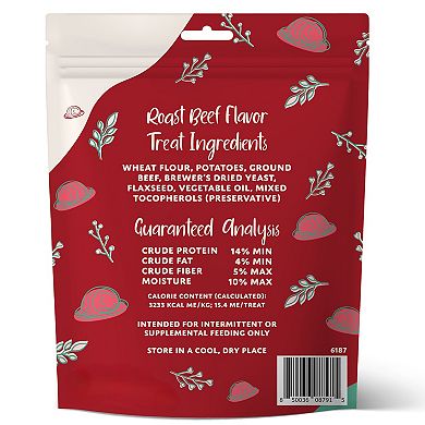 Spunky Pup Roast Beef Crunchy Biscuit Treats 10-oz.
