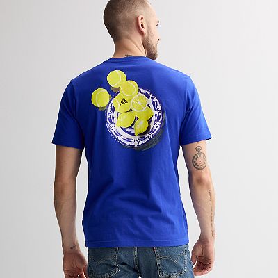 adidas Sportswear ラウンジスティルライフレモンTシャツ 送関込 Clothing - Lounge Still Life Lemons Graphic Tee - White
