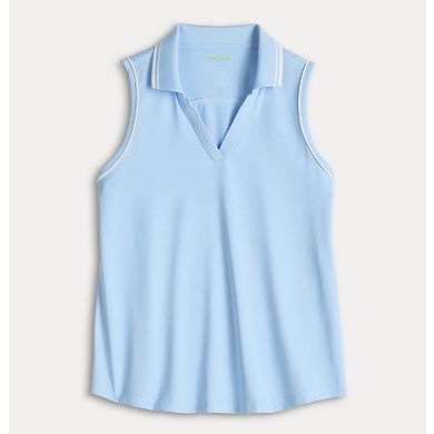 Women's Tek Gear® Sport Gear Polo Tank Top with Piping