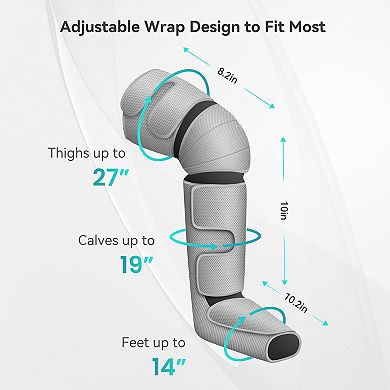 Leg Massager With Air Compression, Snailax Calf Foot/knee Massager For Circulation & Pain Relief