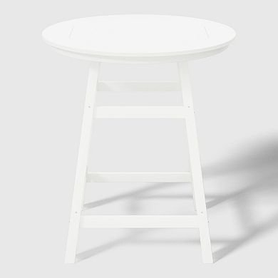 Westintrends 35" Round Hdpe Outdoor/patio Counter Table