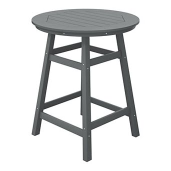 Westintrends 35" Round Hdpe Outdoor/patio Counter Table