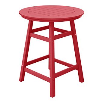 Westintrends 35" Round Hdpe Outdoor/patio Counter Table