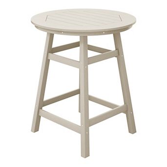 Westintrends 35" Round Hdpe Outdoor/patio Counter Table