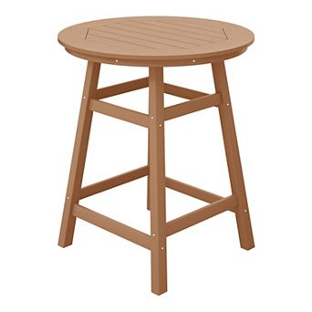 Westintrends 35" Round Hdpe Outdoor/patio Counter Table
